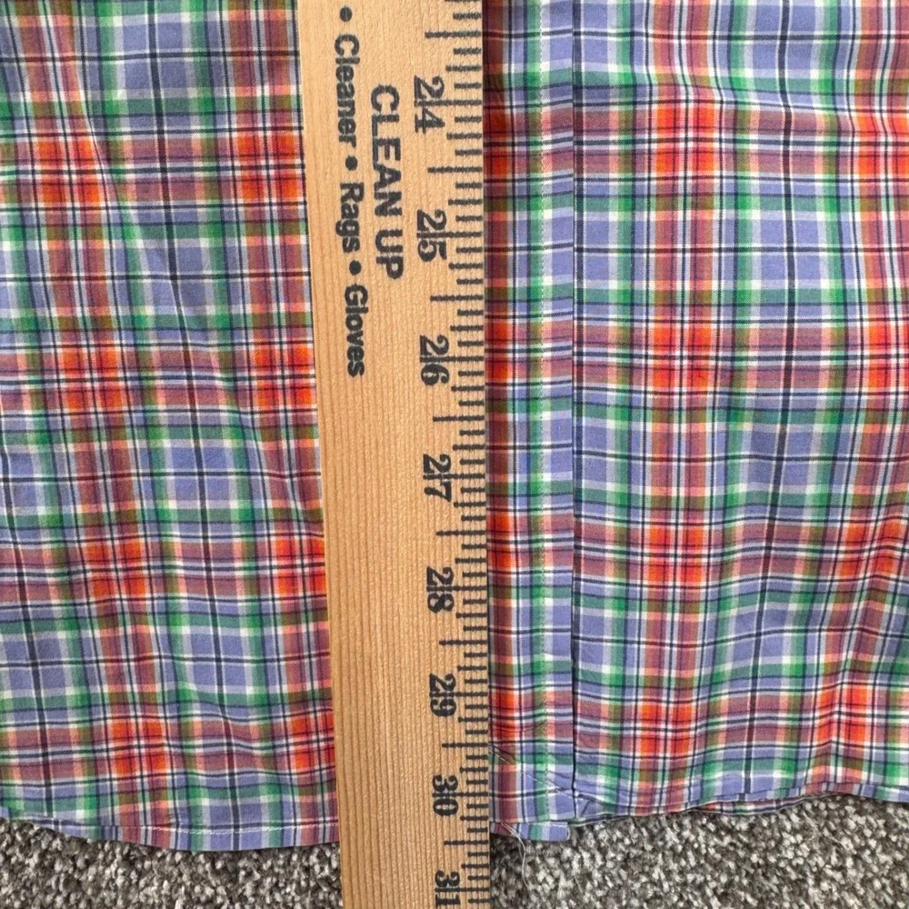 Polo Ralph Lauren Men XL Classic Fit Short Sleeve Plaid Button Down Multi Color